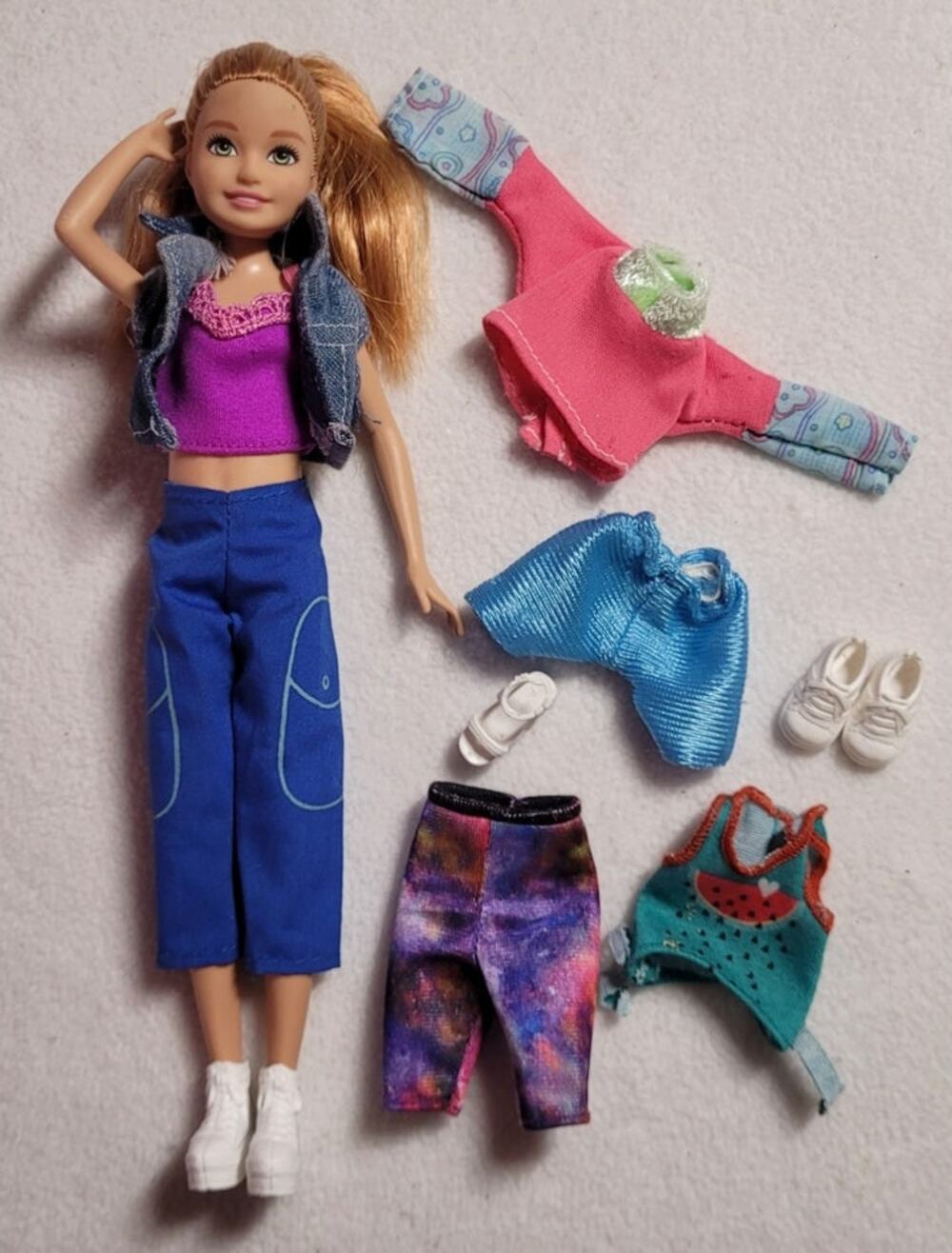 Barbie Sister Stacie Doll Extra Outfits Shoes Clothes Lot 2010 head 2019 body